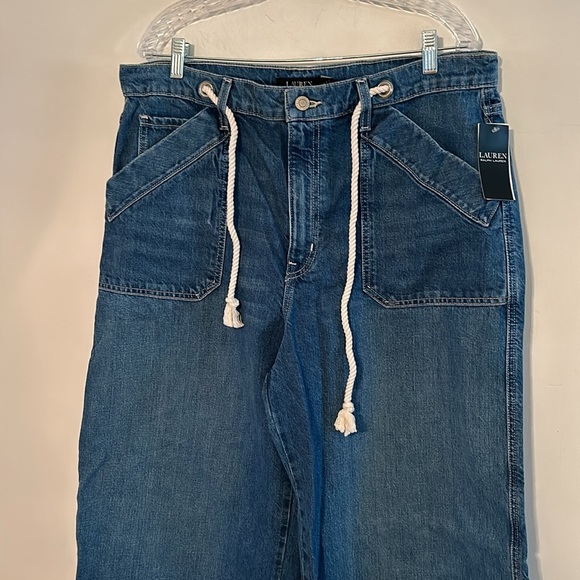 NWT Lauren Ralph Lauren Black Label Wide Leg HW Jeans - Picture 8 of 13